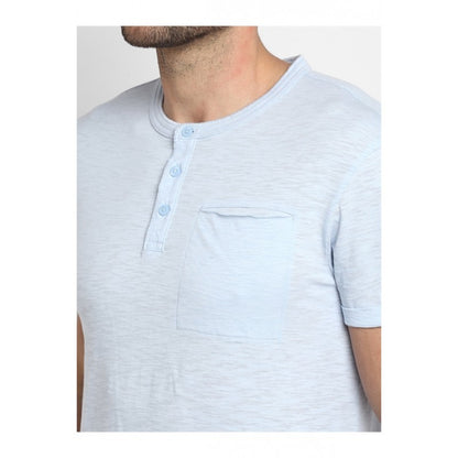 Mens Light Blue Melnage T Shirt