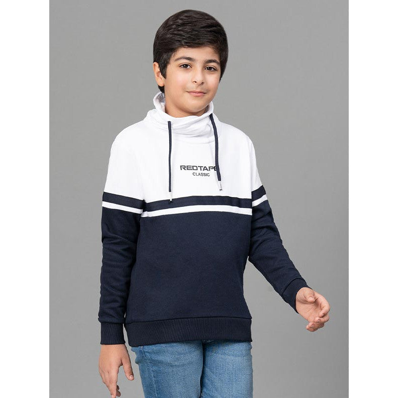 RedTape White Sweatshirt for Boys | Warm and Comfortable