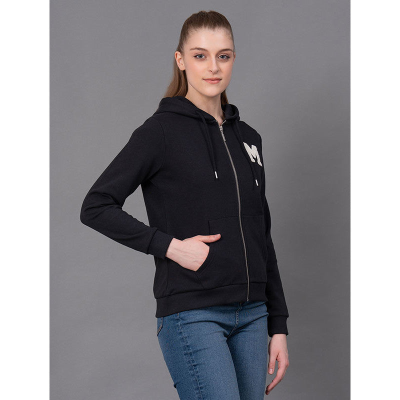 RedTape Casual Black Hoodie for Women | Style and Comfort | Durable