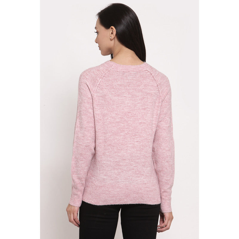 MODE by RedTape Women's Pastel Pink Sweater