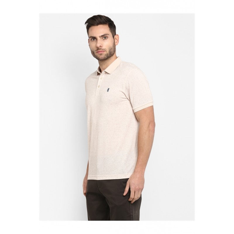 Mens Beige Melange T Shirt