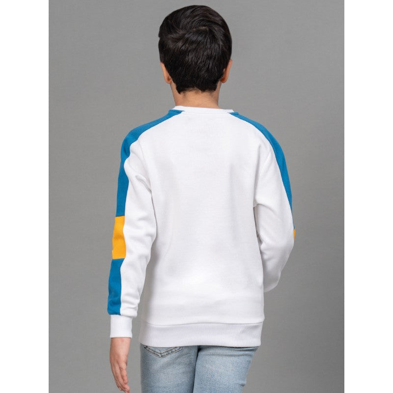 RedTape White Sweatshirt for Boys | Warm and Comfortable