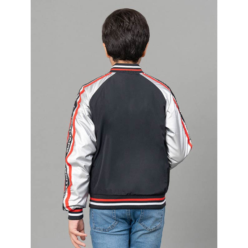 RedTape Black Jacket for Boys | Comfortable and Warm