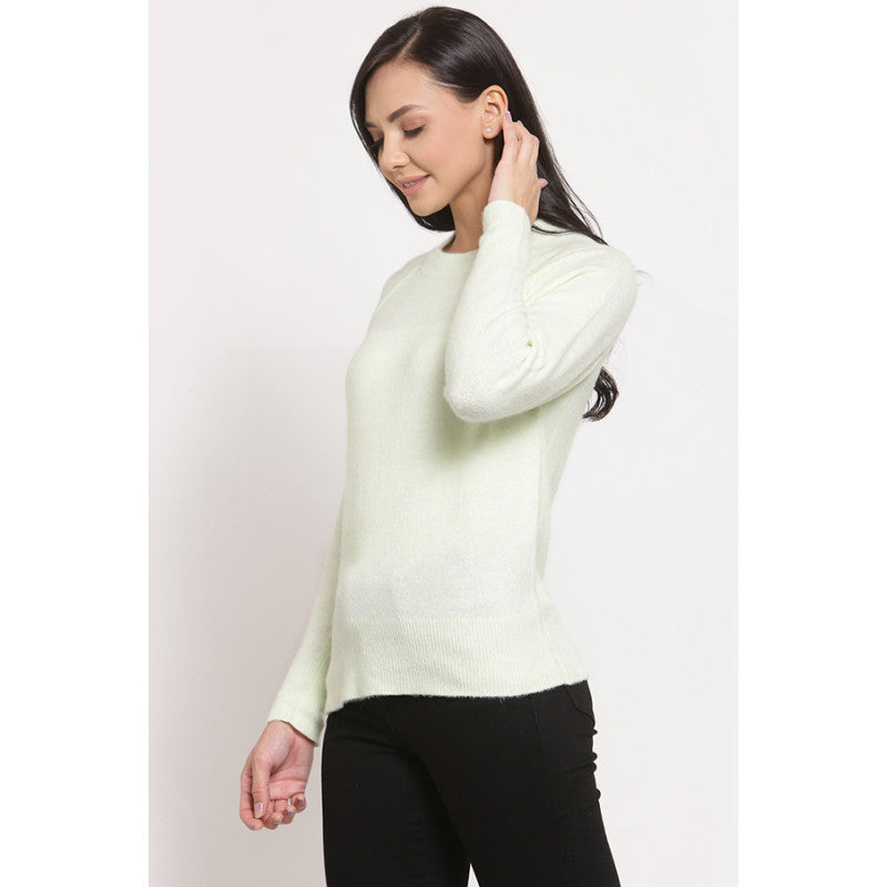 MODE by RedTape Women's Pastel Green Sweater