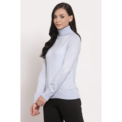 MODE by RedTape Women's Light Blue Sweater