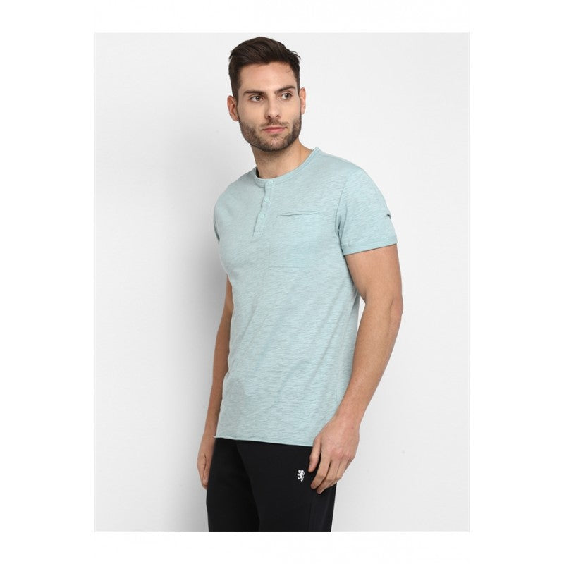 Mens Green Melange T Shirt