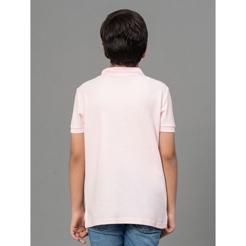 RedTape Pink T-Shirt for Boys | Comfortable and Durable