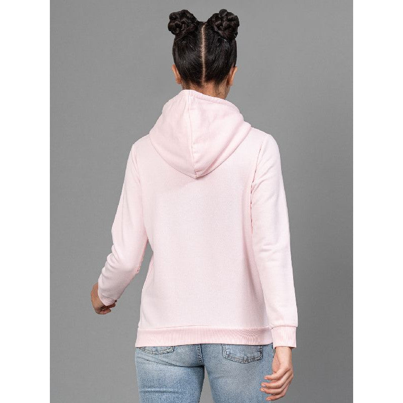 Mode By RedTape Light Pink Hoodie for Girls | Warm and Comfortable