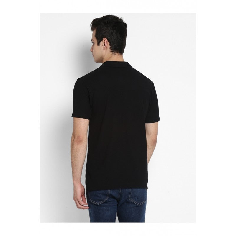 Mens White Black T Shirt