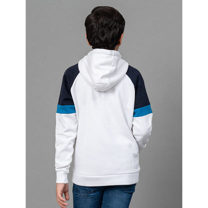 RedTape White Hoodie for Boy | Comfortable & Durable