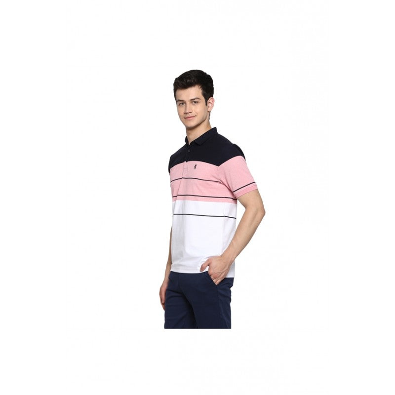 Mens Pink Melange T Shirt