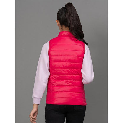 Mode By RedTape Dark Pink Jacket for Girls | Warm and Comfortable