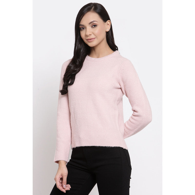 MODE by RedTape Women's Light Pink Sweater