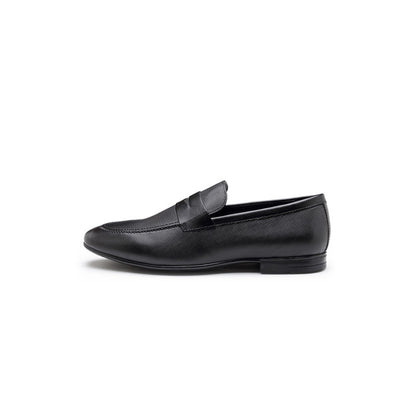 RedTape Men's Black Slip-On Shoes