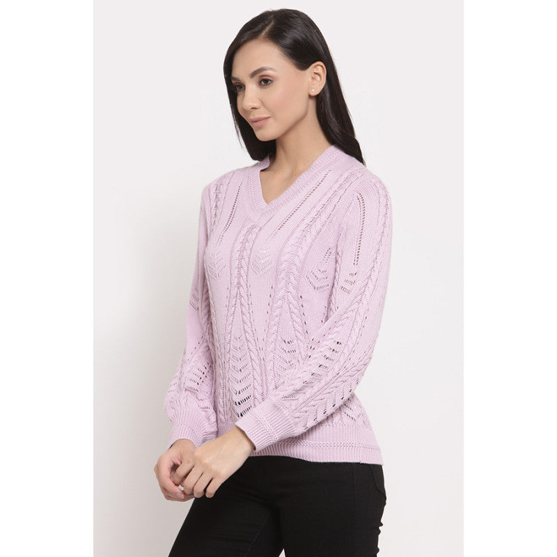 MODE by RedTape Women's Lilac Sweater