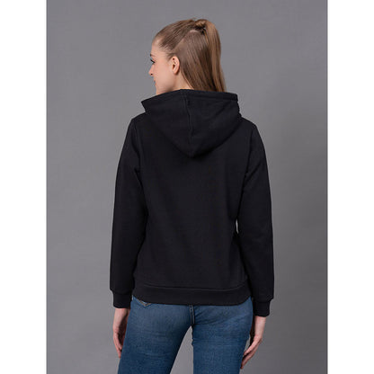 RedTape Casual Black Hoodie for Women | Style and Comfort | Durable