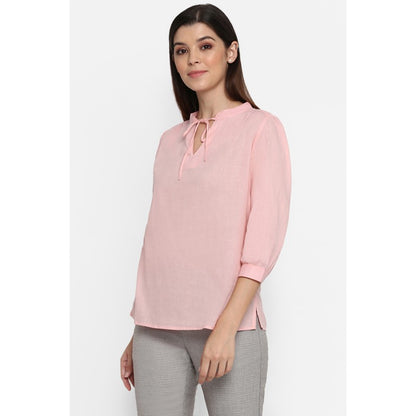 Women Light Pink Top Blouse