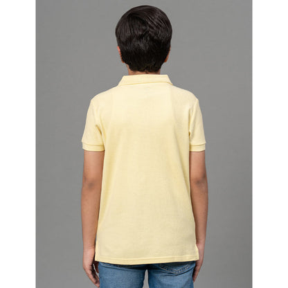 RedTape Lemon Yellow T-Shirt for Boys | Comfortable and Durable