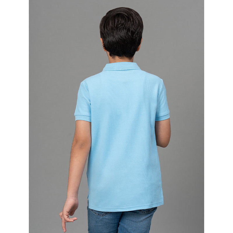 RedTape Sky Blue T-Shirt for Boys | Comfortable and Durable