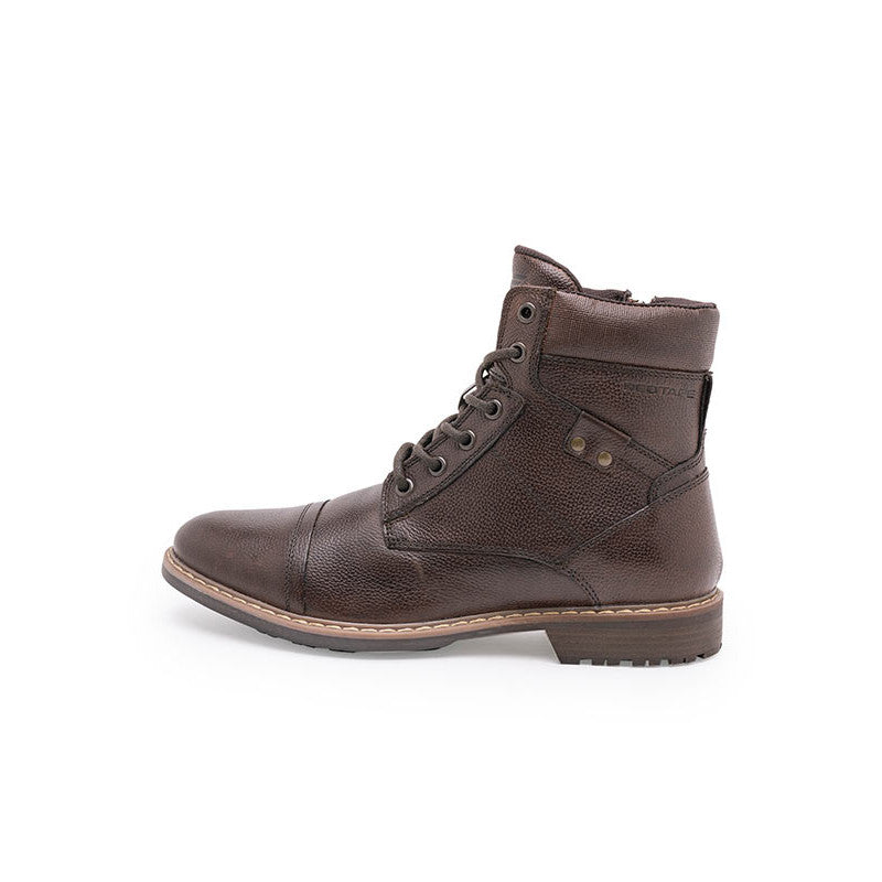 Genuine Leather Ankle Length Boots for Men | Soft Cushioned Insole, Slip-ResisTance, Dynamic Feet Support, Arch Support & Shock Absorption