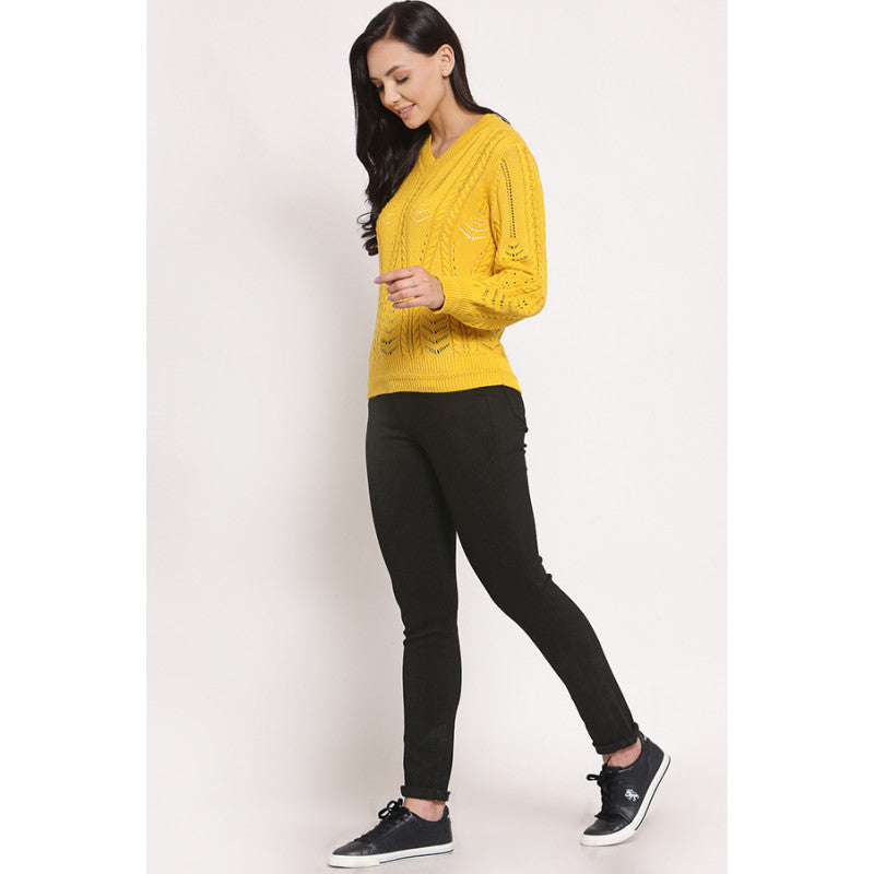 MODE by RedTape Women's Yellow Sweater