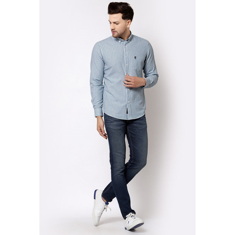 Men's Green Stripe Shirt