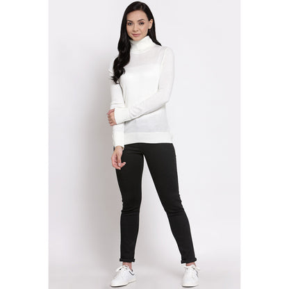 MODE by RedTape Women's Off White Sweater