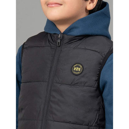 RedTape Black Jacket for Boys | Comfortable and Warm