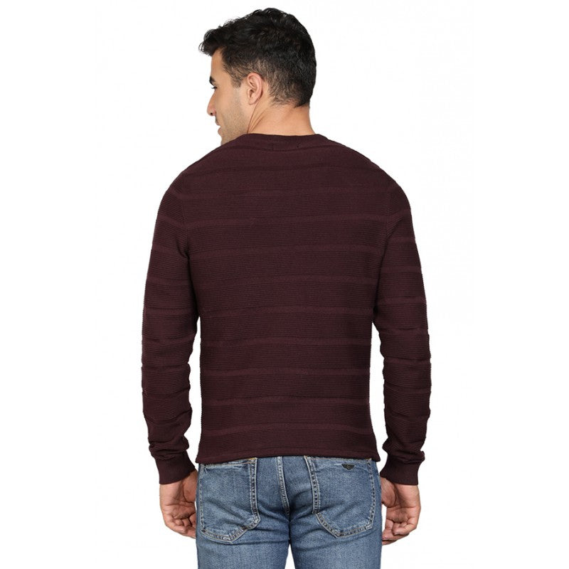 Mens Burgundy Sweater