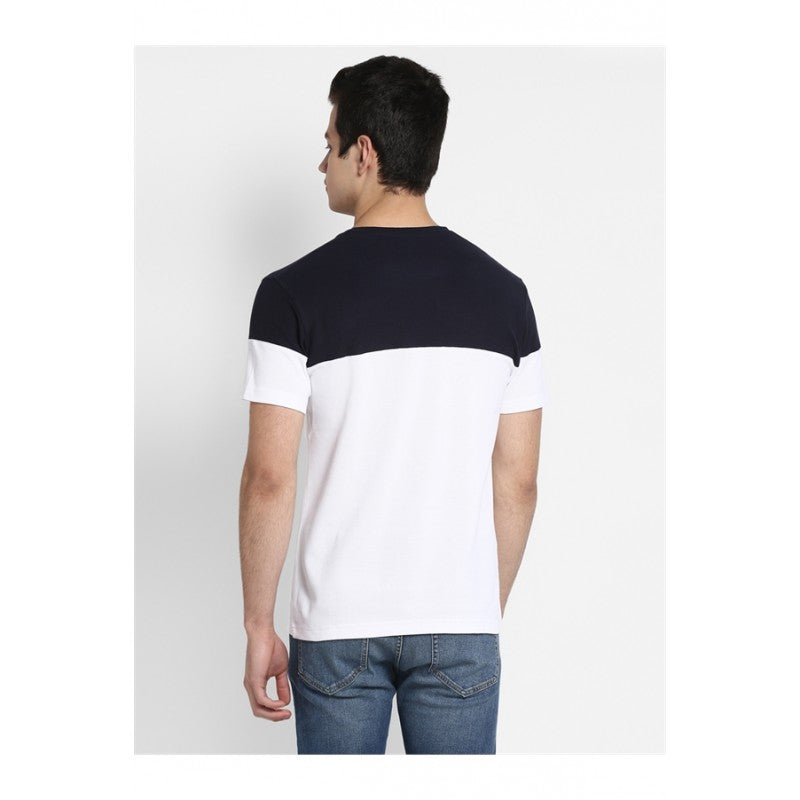 Mens Navy White T Shirt