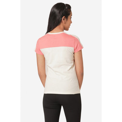 Mode By Red Tape Girls's Coral Round Neck T-Shirt