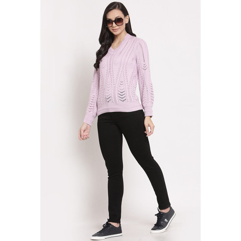 MODE by RedTape Women's Lilac Sweater