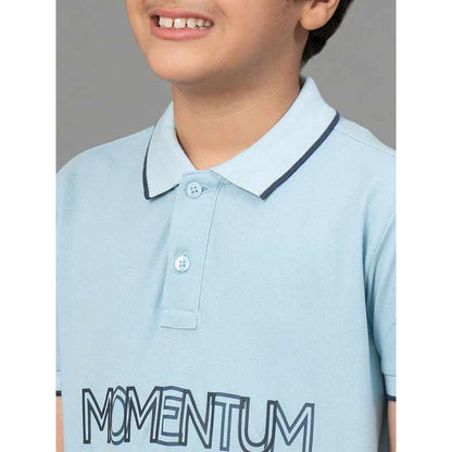 RedTape Air Force Blue T-Shirt for Boys | Comfortable and Durable