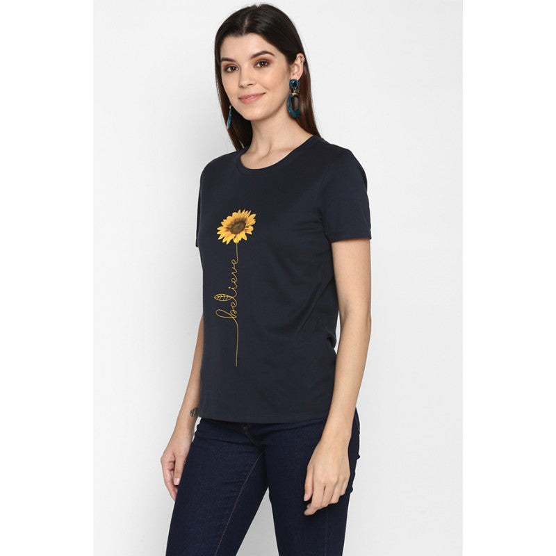 Women Navy T Shirt