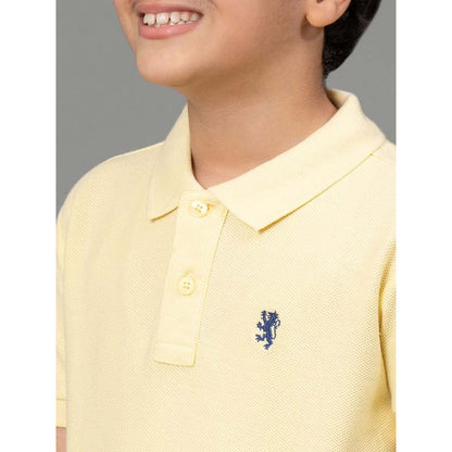 RedTape Lemon Yellow T-Shirt for Boys | Comfortable and Durable