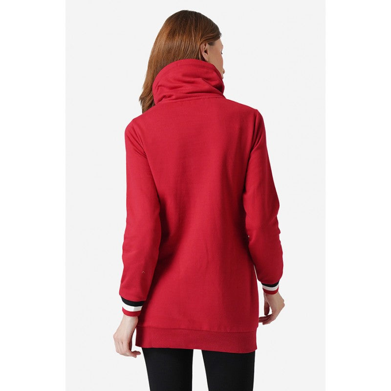 Women Red Sweatshirt