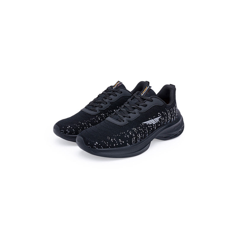 Men's Black/White Walking Shoes