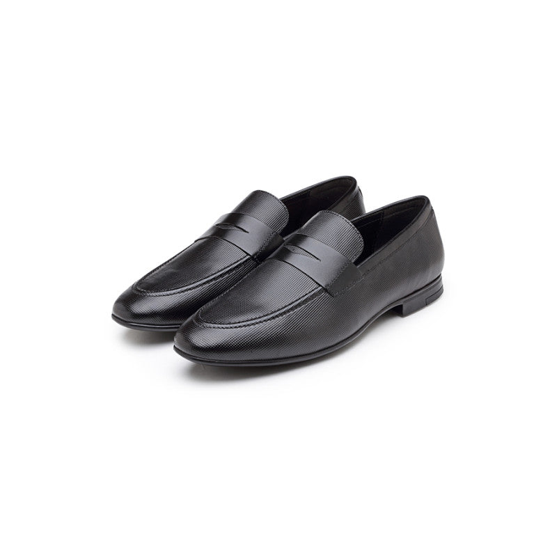 Men's Black Slip-On Shoes