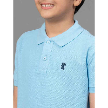 RedTape Sky Blue T-Shirt for Boys | Comfortable and Durable