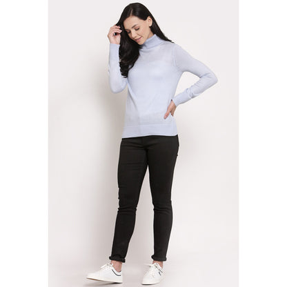 MODE by RedTape Women's Light Blue Sweater