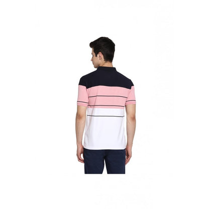 Mens Pink Melange T Shirt