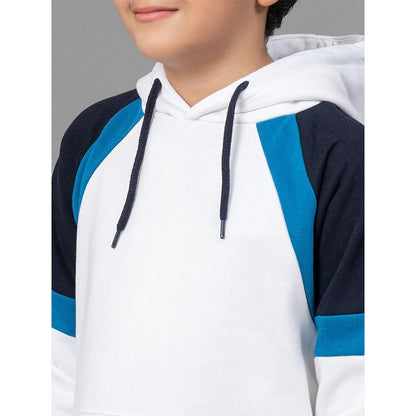 RedTape White Hoodie for Boy | Comfortable & Durable