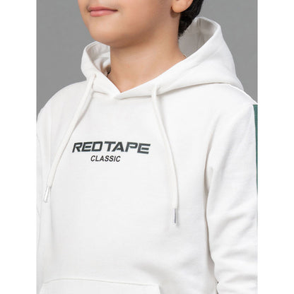 RedTape Off White Hoodie for Boy | Comfortable & Durable