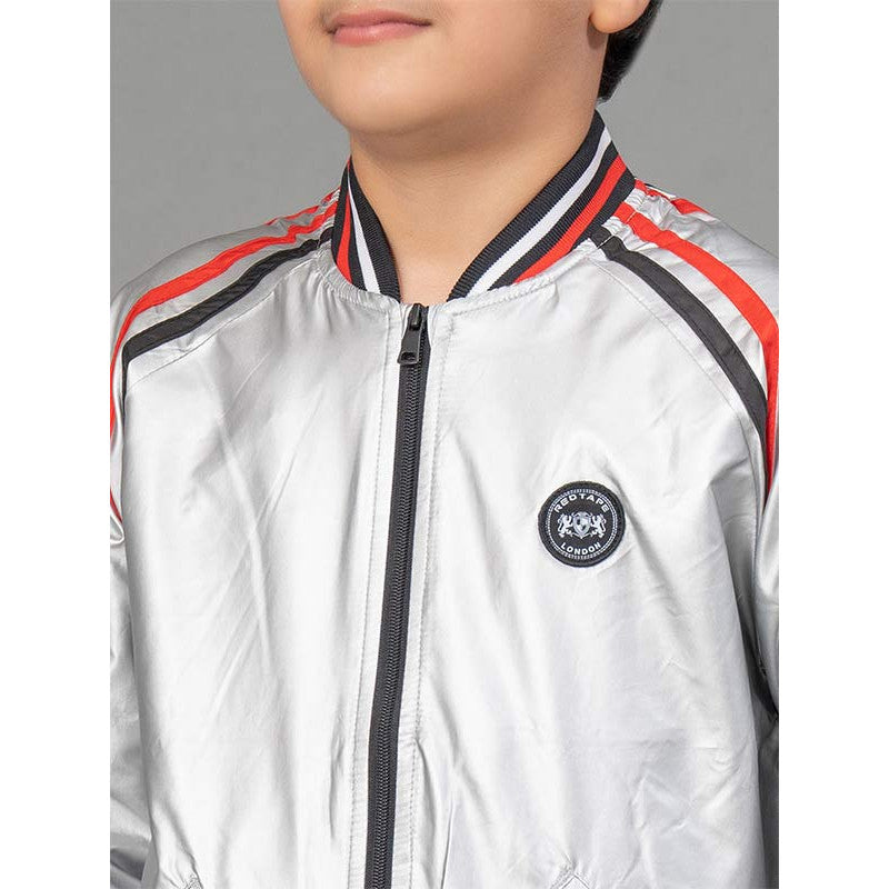 RedTape Silver Jacket for Boys | Comfortable and Warm