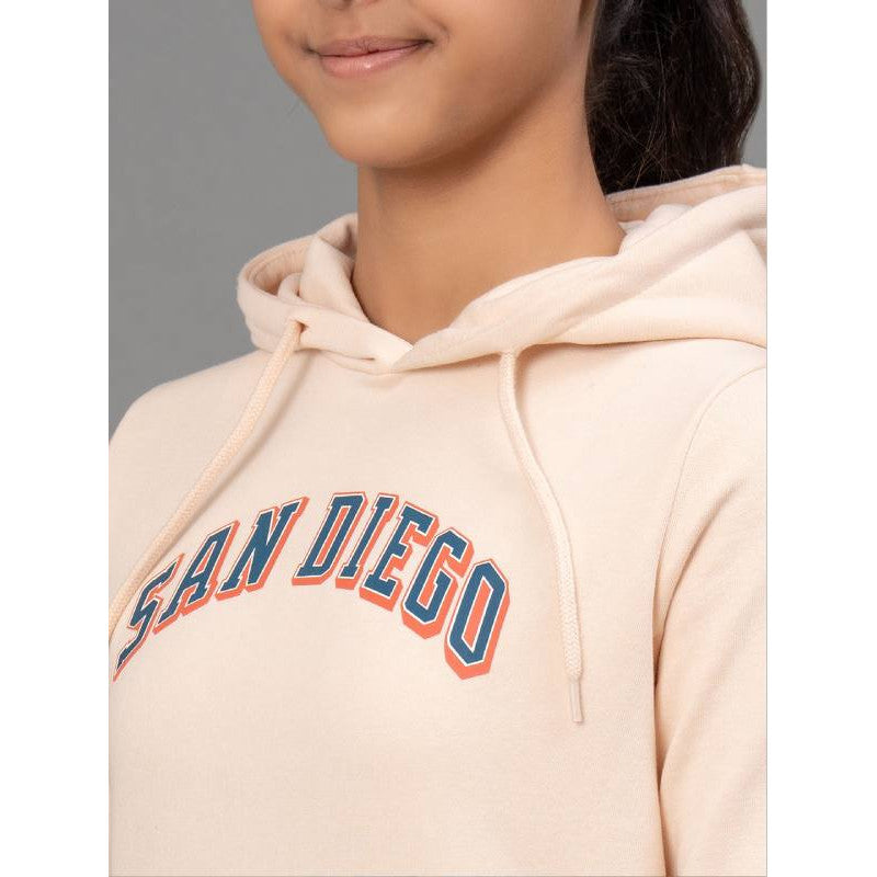 Ecru Hoodie for Girls