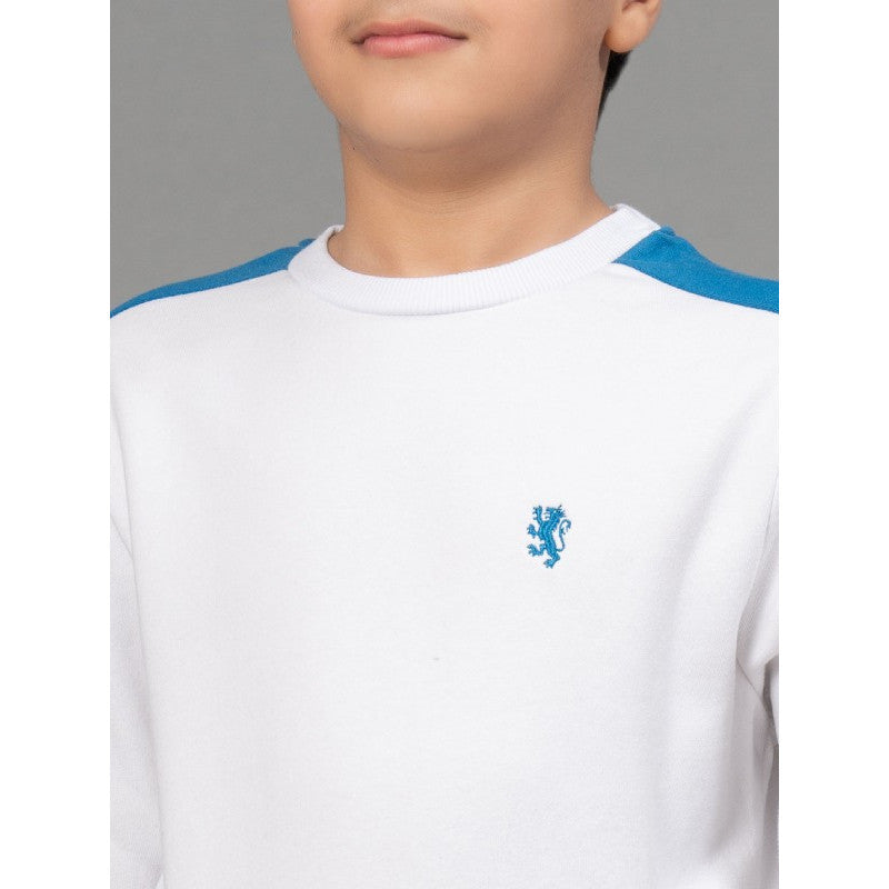 RedTape White Sweatshirt for Boys | Warm and Comfortable