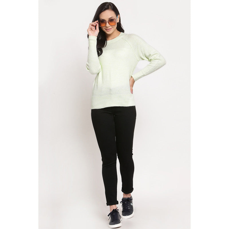 MODE by RedTape Women's Pastel Green Sweater