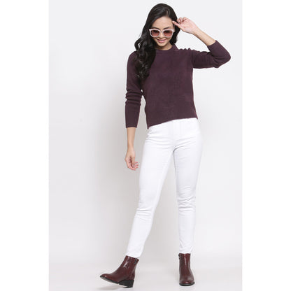 MODE by RedTape Women's Purple Sweater