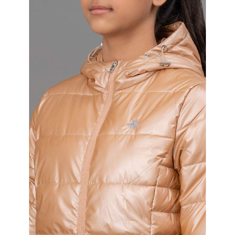 Mode By RedTape Beige Jacket for Girls | Warm and Comfortable