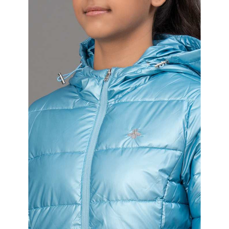 Metallic Blue Jacket for Girls
